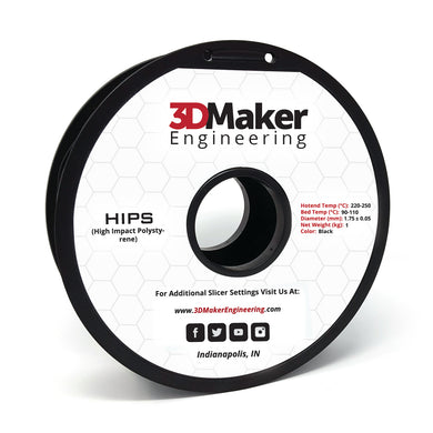 HIPS Dissolvable 3D Printer Filament