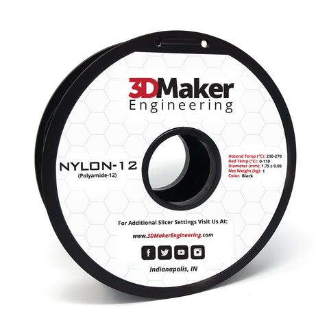 Nylon-12 Pro Series 3D Printer Filament 1.75mm
