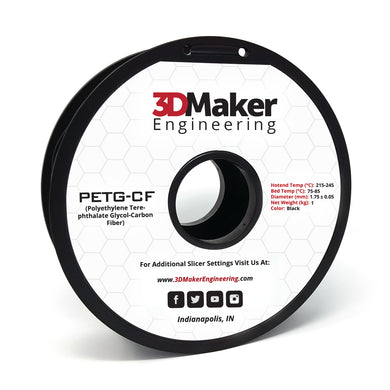 Carbon Fiber PETG 3D Printer Filament