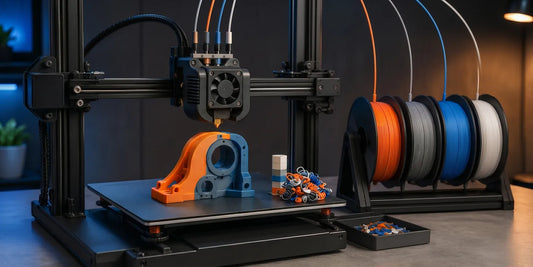 Multi-material purge tower waste and flush volume tuning on a desktop 3D printer