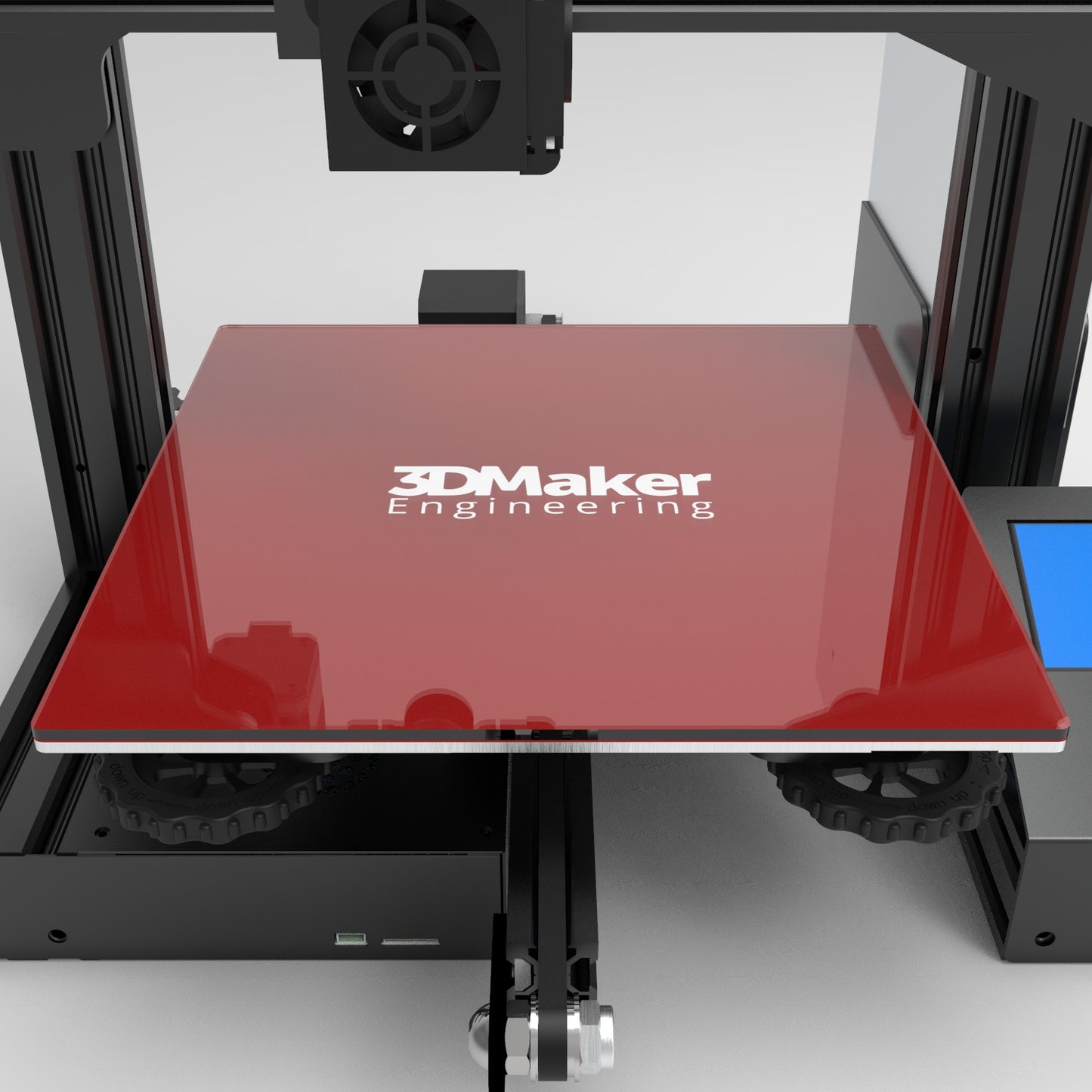 3D Printer Build Plate Friction Mount Glass