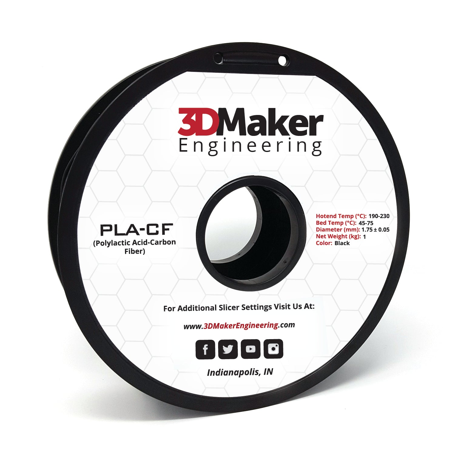 Carbon Fiber PLA 3D Printer Filament