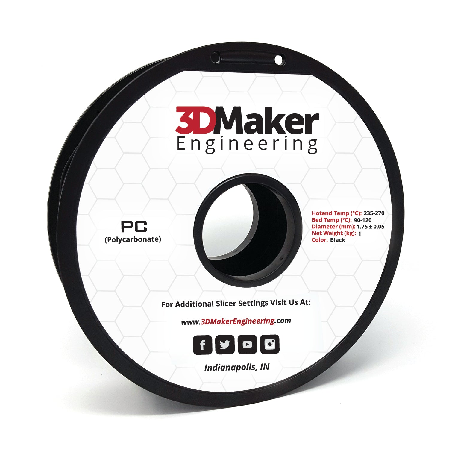 Polycarbonate 3D Printer Filament