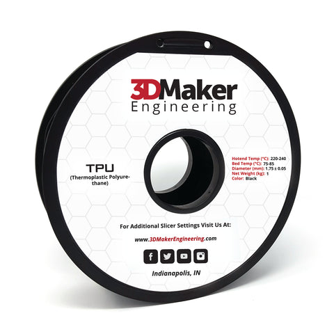 TPU Pro Series Flexible 3D Printer Filament 1.75mm